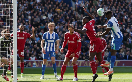 Brighton vence Liverpool e complica luta dos reds pela Liga dos Campeões